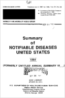 MMWR Morbidity and Mortality Weekly Report Published June 5 1987 for 1986  Vol 34  No 54 Summary of Notifiable Diseases United States 1986