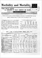 Morbidity and Mortality Weekly Report Vol 10 No 44 for Release November 10 1961