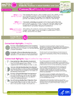 mPINC 2013 Survey CDC Survey of Maternity Practices in Infant Nutrition and Care Connecticut Results Report