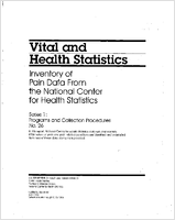 Inventory of Pain Data From the National Center for Health Statistics