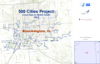 500 Cities Project Local Data for Better Health 2014 Bloomington IL