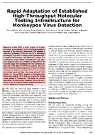 Rapid Adaptation of Established HighThroughput Molecular Testing Infrastructure for Monkeypox Virus Detection