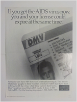 If you get the AIDS virus now you and your license could expire at the same time