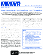 Update Influenza Activity  United States October 1 2017February 3 2018