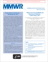 MMWR Morbidity and Mortality Weekly Report Vol 63 No 45 November 14 2014