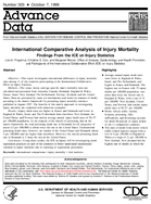 International Comparative Analysis of Injury Mortality  Findings From the ICE on Injury Statistics