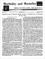 Morbidity and Mortality Weekly Report Vol 1 No 6 February 15 1952