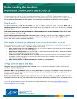 Understanding the numbers provisional death counts andCOVID19