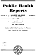Public Health Reports  v 53 no 11  cover