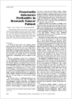 Francisella tularensis Peritonitis in Stomach Cancer Patient