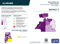 AL Congressional District 02 Stroke and Stroke Centers Map 119th Congress