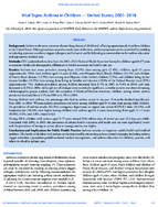 Vital Signs Asthma in Children  United States 20012016