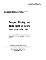 Decayed Missing and Filled Teeth in Adults United States 19601962