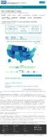 United States COVID19 cases and deaths by state reported to the CDC since January 22 2020 COVID19 case rate in the US reported to the CDC by stateterritory cases per 100000 January 14 2021