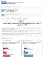 Demographic trends of COVID19 cases and deaths in the US reported to CDC Cases by RaceEthnicity Deaths by RaceEthnicity Cases by Age Group Deaths by Age Group Cases by Sex Deaths by Sex Sep 6 2020