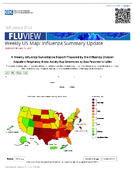FluView Weekly US Map Influenza Summary Update