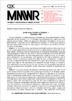 Morbidity and Mortality Weekly Report MMWR August 27 1993  Vol 42  No 33