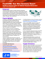 FoodCORE Year Nine Summary Report Foodborne Diseases Centers for Outbreak Response Enhancement January 1 2019December 31 2019