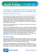 Health EStat 115 Cigarette and Electronic Cigarette Use  Among Adults by Urbanization Level United States 2024