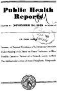 Public Health Reports  v 54 no 47  cover