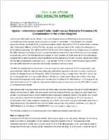 Update  Information About Public Health Issues Related to Polonium210 Contamination in the United Kingdom Monday February 05 2007 1504 EST 0304 PM EST