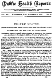 Public health reports  v 13 no 45 November 11 1898