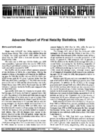 Advance Report of Final Natality Statistics 1986