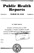 Public Health Reports  v 63 no 13  cover
