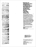 Patterns of Ambulatory Care in Obstetrics and Gynecology The National Ambulatory Medical Care Survey United States January 1980December 1981