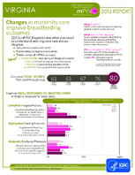 CDC National Survey Maternity Practices in Infant Nutrition and Care mPINC Virginia 2015 Report