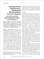 Antibacterial Resistance Wayampis Amerindians French Guyana