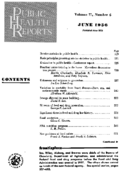 Public Health Report  v 71 no 4  table of contents