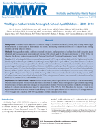 Morbidity and Mortality Weekly Report MMWR  Early Release  Vol 63 September 9 2014