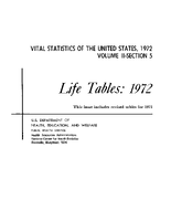 1972 Life Tables