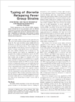 Typing of Borrelia Relapsing Fever Group Strains