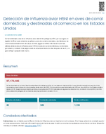 Deteccin de la influenza aviar H5N1 en los Estados Unidos aves de patio y comerciales
