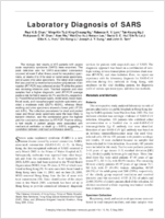 Laboratory Diagnosis of SARS