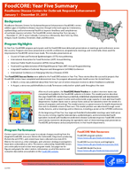 FoodCORE Year Five Summary Foodborne Disease Centers for Outbreak Response Enhancement January 1  December 31 2015