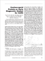 Nucleocapsid Protein as Early Diagnostic Marker for SARS