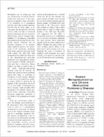 Human Metapneumovirus and Chronic Obstructive Pulmonary Disease