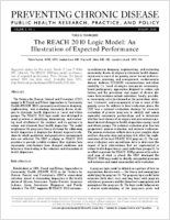 The REACH 2010 Logic Model An Illustration of Expected Performance
