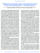 MultidrugResistant Aspergillus fumigatus Carrying Mutations Linked to Environmental Fungicide Exposure  Three States 20102017