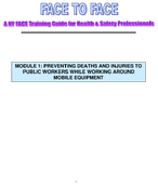 Preventing Deaths and Injuries to Public Workers While Working Around Mobile Equipment