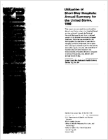 Utilization of ShortStay Hospitals Annual Summary for the United States 1979