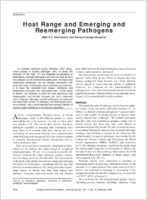 Host Range and Emerging and Reemerging Pathogens