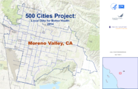500 Cities Project Local Data for Better Health 2014 Moreno Valley CA