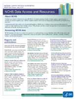 NCHS data access and resources July 2018