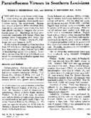 Parainfluenza viruses in southern Louisiana