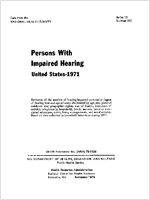 Persons with Impaired Hearing United States 1971