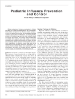 Pediatric Influenza Prevention and Control